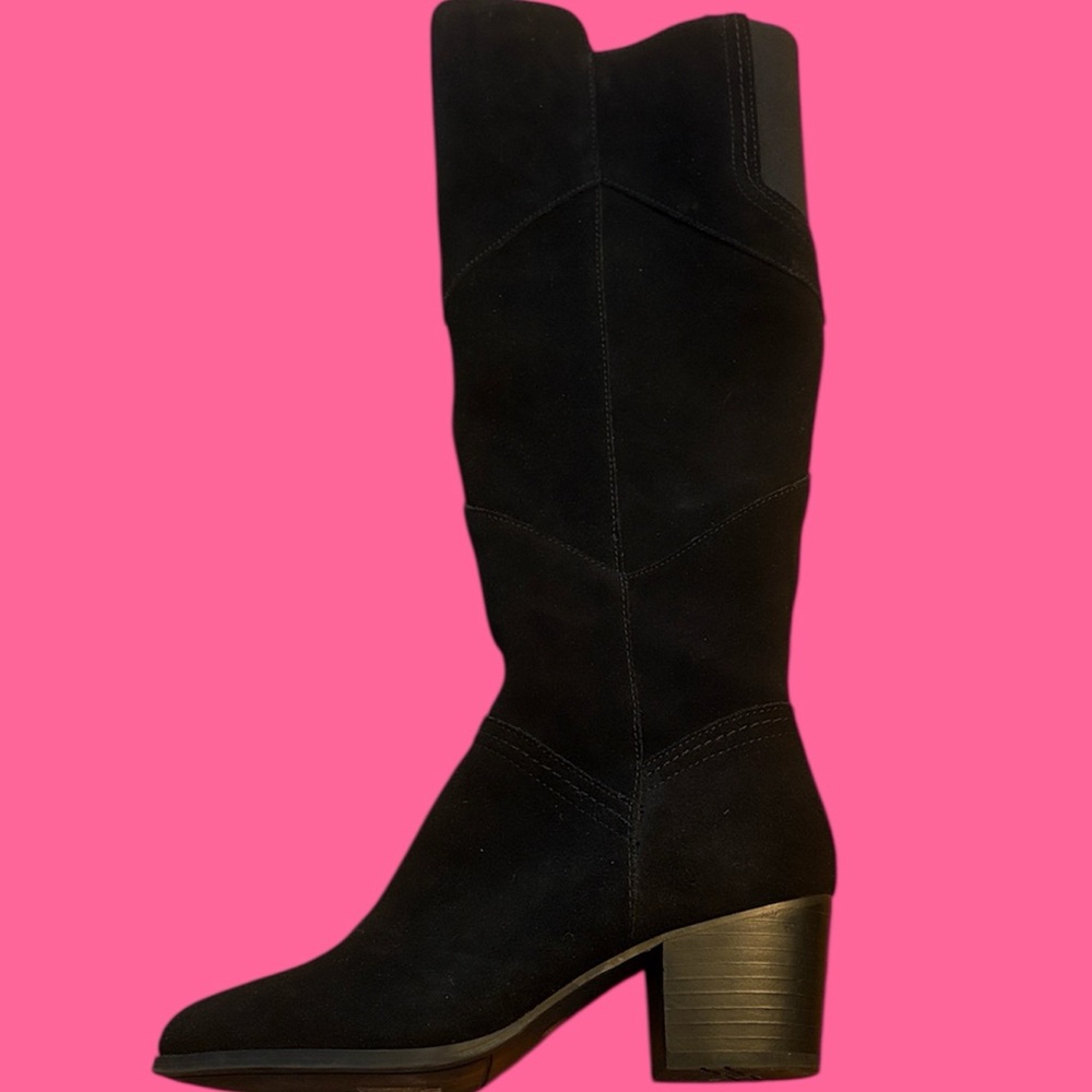 SUEDE🐝CROWN VINTAGE KNEE HIGH BOOT - Picture 2 of 13
